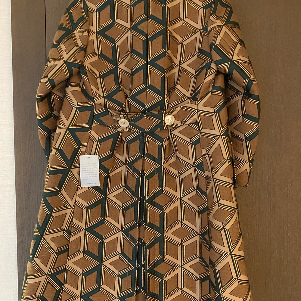 Gucci Tan and Copper Double Breasted Coat - Picture 4 of 8